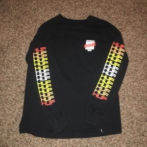 HUF L/S Black Shirt - Mens M